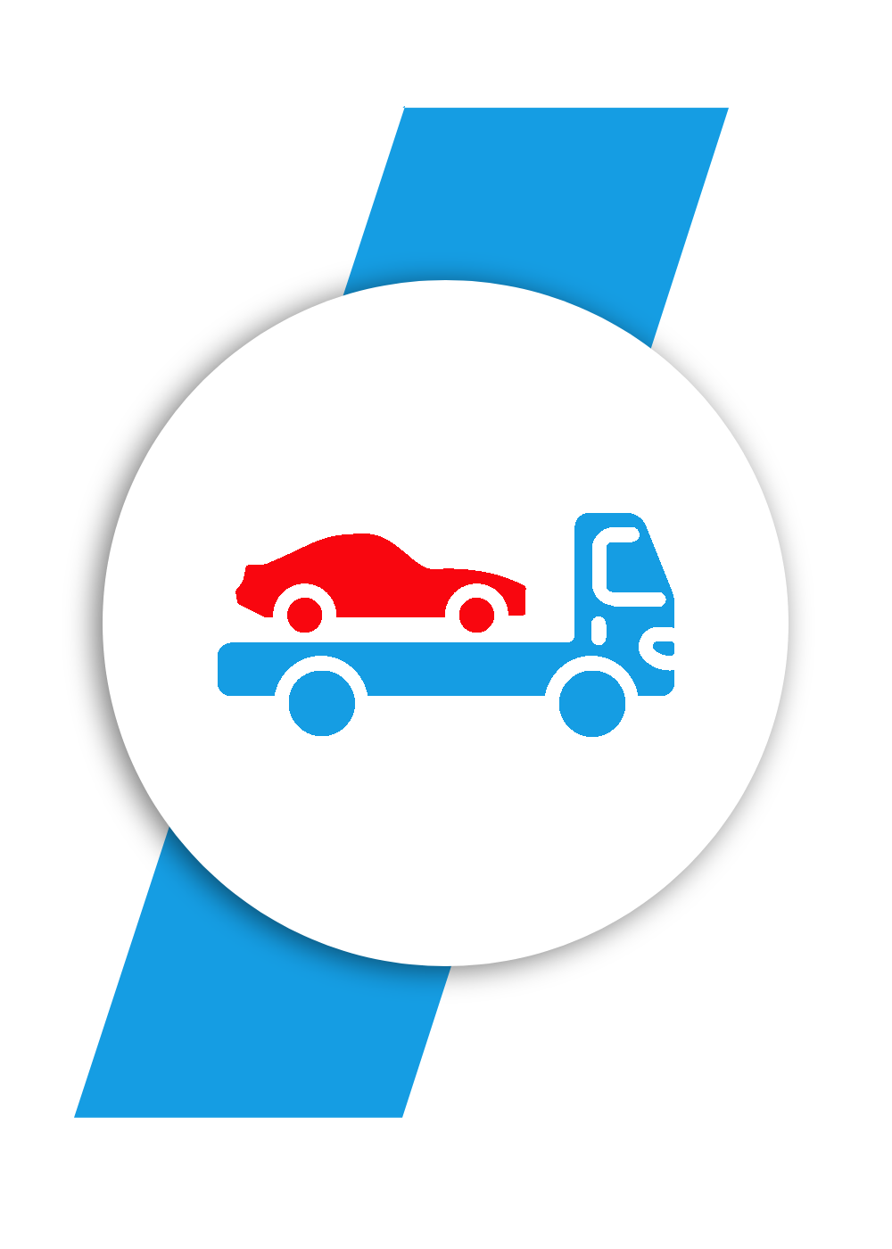 flatbed towing service icon